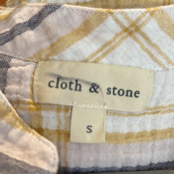 cloth & stone sleeveless button up shirt - Picture 3 of 3